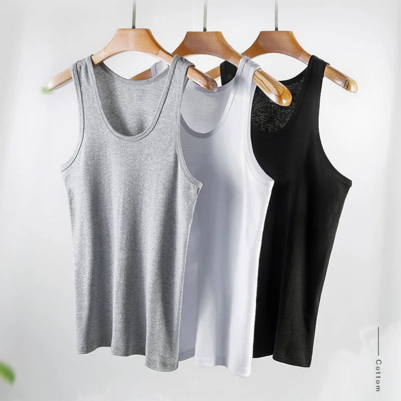 Men's Soft Modal Vest Solid color Basic men's T-shirt Four seasons tight sleeveless T-shirt sports fitness Joker youth Tank Tops
Men's Soft Modal Vest Solid color Basic men's T-shirt Four seasons tight sleeveless T-shirt sports fitness Joker youth Tank Tops