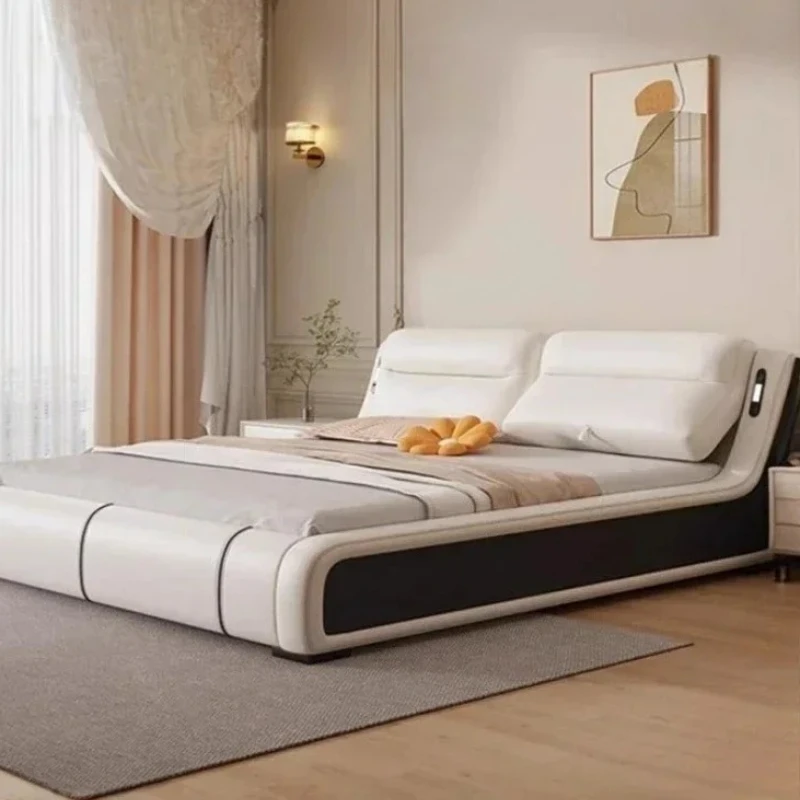 150x200 180x200 200x220 Cm Queen Beds Luxury Leather Multifunctional Double Bed 2 People Full Size Bed Frame Bedroom Furniture
150x200 180x200 200x220 Cm Queen Beds Luxury Leather Multifunctional Double Bed 2 People Full Size Bed Frame Bedroom Furniture