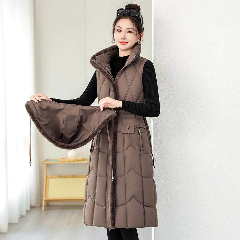 Съемная кепка, осенне-зимний хлопковый жилет на пуху, женская теплая верхняя одежда, прилегающий талию, новый Sle для поездок на работу
Съемная кепка, осенне-зимний хлопковый жилет на пуху, женская теплая верхняя одежда, прилегающий талию, новый Sle для поездок на работу