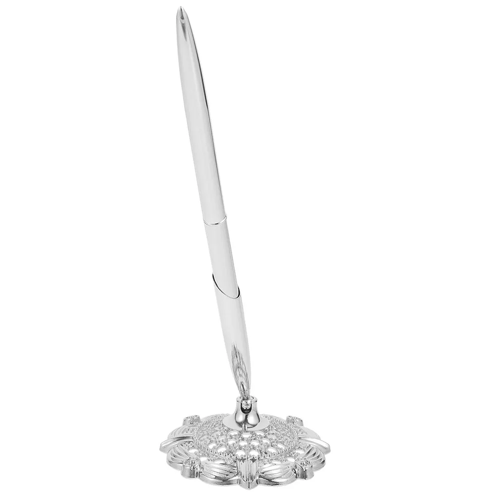 Delicate Business Signing Pen Stainless Steel Desktop Table Fixed Ballpoint Pen Ergonomic Comfortable Office Bank Hotel Use
Delicate Business Signing Pen Stainless Steel Desktop Table Fixed Ballpoint Pen Ergonomic Comfortable Office Bank Hotel Use