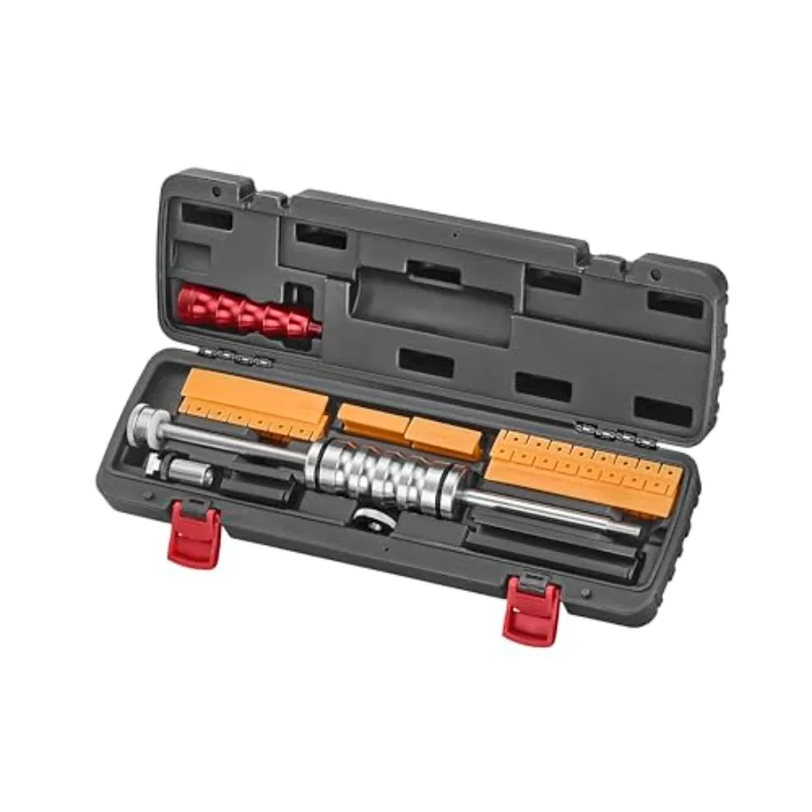 Auto Body Dent Puller Flexible Tabs Tool Kit for Paintless Dent Repair: Steel Black 9-PCS Set with Slide Hammer and Pulling Tab
Auto Body Dent Puller Flexible Tabs Tool Kit for Paintless Dent Repair: Steel Black 9-PCS Set with Slide Hammer and Pulling Tab