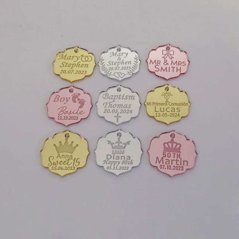 Personalized Acrylic Mirror Tags Eid Mubarak Wedding Table Decor Baptism Baby Shower Decoration Label Guest Favor Gifts Tags
Personalized Acrylic Mirror Tags Eid Mubarak Wedding Table Decor Baptism Baby Shower Decoration Label Guest Favor Gifts Tags