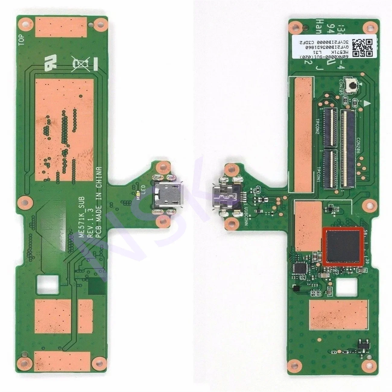Оригинал для ASUS Google Nexus 7 2-го поколения 2013 дюйма ME571KL Micro USB плата зарядного порта проверка точки ОК
Оригинал для ASUS Google Nexus 7 2-го поколения 2013 дюйма ME571KL Micro USB плата зарядного порта проверка точки ОК
