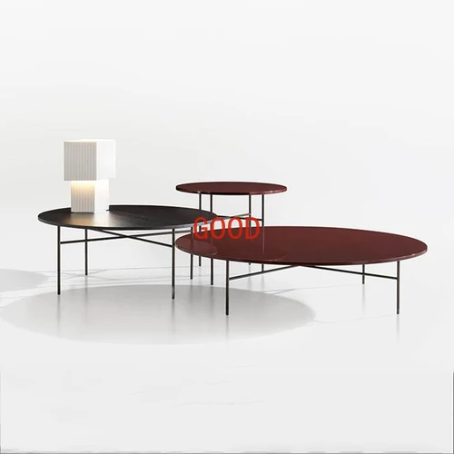 Italian Minimalist Coffee Table Living Room Home Small Apartment round Wooden Surface Modern Sofa Table
Italian Minimalist Coffee Table Living Room Home Small Apartment round Wooden Surface Modern Sofa Table