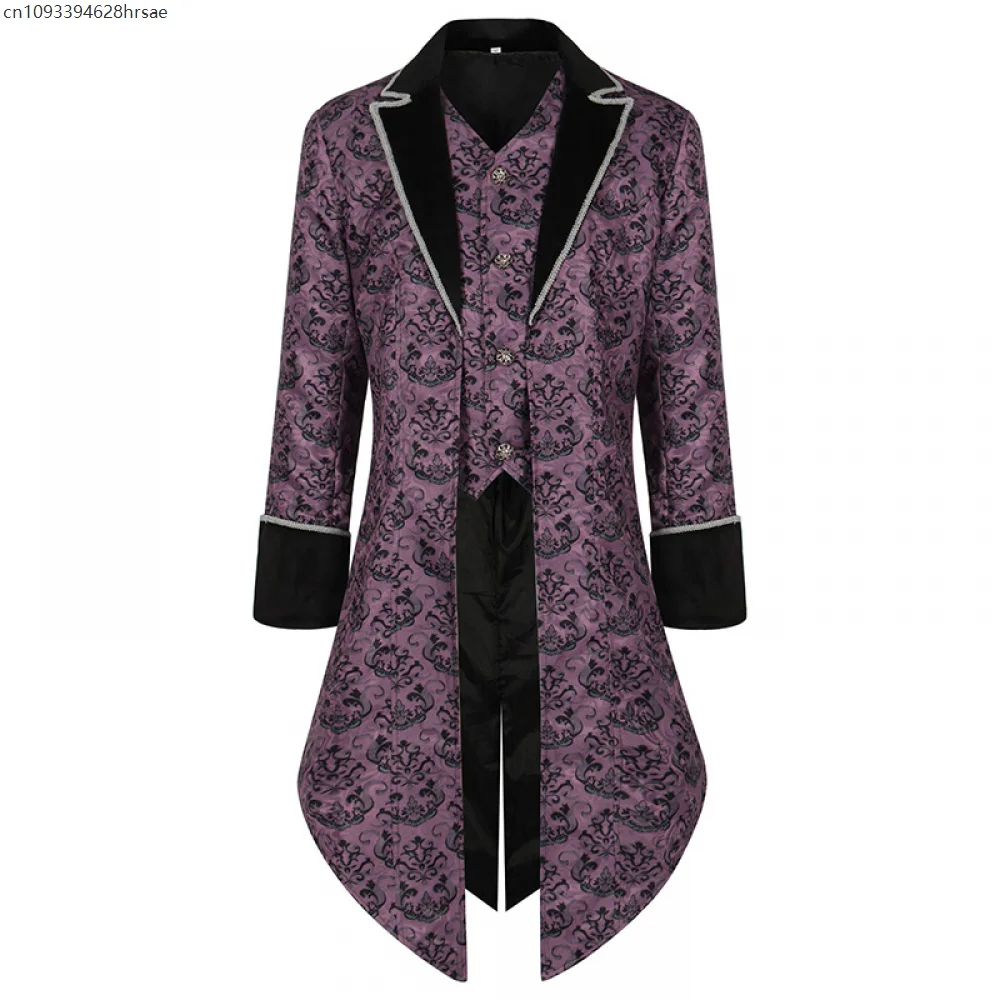 Women Steampunk Gothic Victorian Jacket Vintage Purple Tailcoat Medieval Frock Coat Uniform Renaissance Costume Homme
Women Steampunk Gothic Victorian Jacket Vintage Purple Tailcoat Medieval Frock Coat Uniform Renaissance Costume Homme