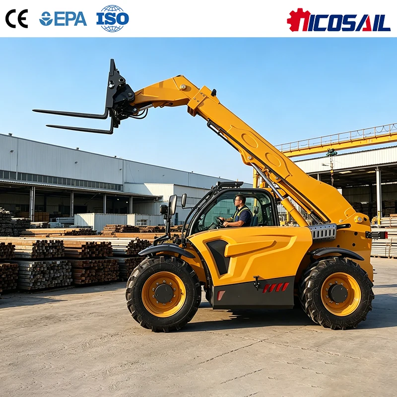 Custom OEM Nicosail Material Handling Telescopic Handler, 2758mm Wheelbase, Stable Structure, Large Warehouse Use
Custom OEM Nicosail Material Handling Telescopic Handler, 2758mm Wheelbase, Stable Structure, Large Warehouse Use