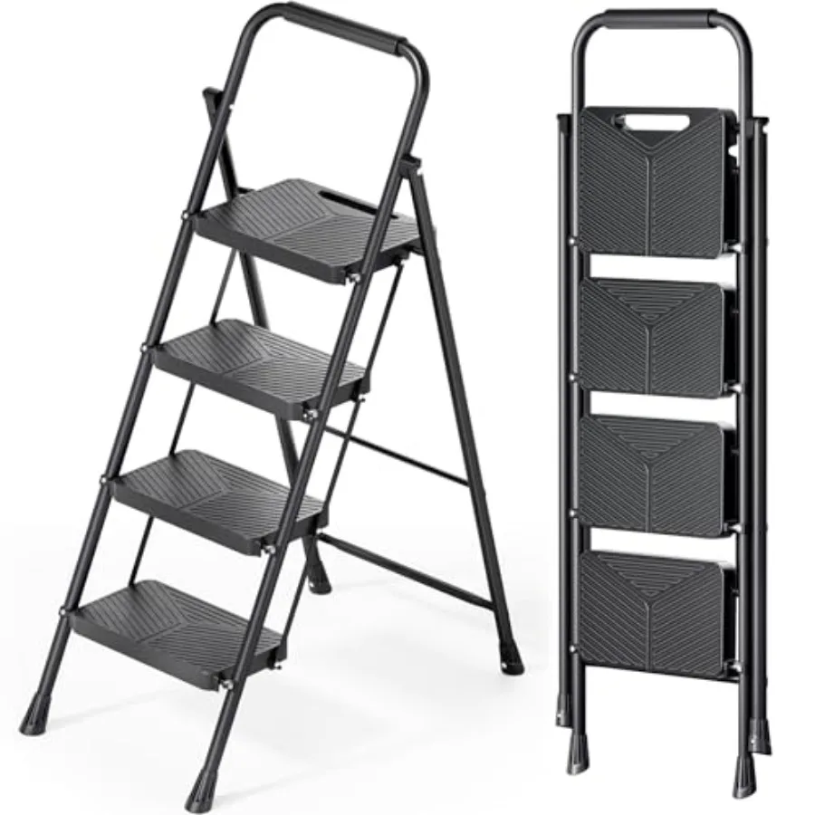 Folding 4 Step Ladder, Portable Ladder for Multi-Purpose, Home, Kitchen, Heavy Sturdy Steel Step Stool with Anti-Slip Wide Peda
Folding 4 Step Ladder, Portable Ladder for Multi-Purpose, Home, Kitchen, Heavy Sturdy Steel Step Stool with Anti-Slip Wide Peda