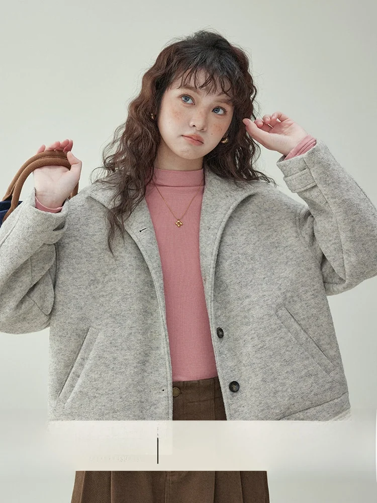 AMUU Original High Collar Button ort Thiened Woolen Tweed Jaet Women's Autumn Winter Warm Top North Island Commute Sl...
AMUU Original High Collar Button ort Thiened Woolen Tweed Jaet Women's Autumn Winter Warm Top North Island Commute Sl...