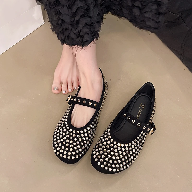 Women Crystal Flats Shoes Casual Loafers Sandals Summer Luxury 2025 Designer Mary Janes Ballet Shoes Sport Slingback Mujer
Women Crystal Flats Shoes Casual Loafers Sandals Summer Luxury 2025 Designer Mary Janes Ballet Shoes Sport Slingback Mujer