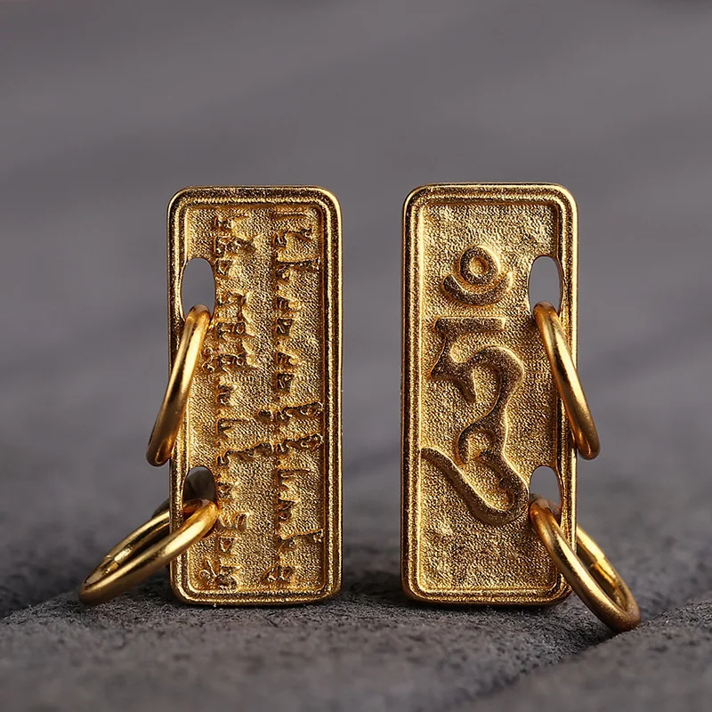 S925 silver scripture pendant gold plated charm Buddhist gold DIY handmade Heart Sutra Tibetan hanging ornament
S925 silver scripture pendant gold plated charm Buddhist gold DIY handmade Heart Sutra Tibetan hanging ornament