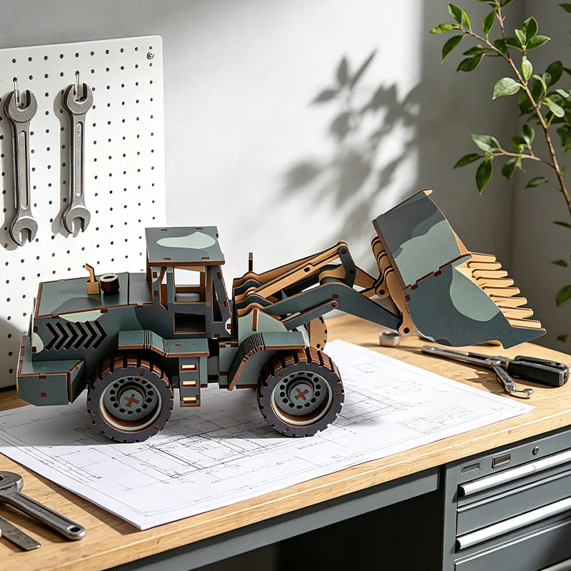 3DWooden Puzzle Front Loader Model,DIY Assembly Engineering Vehicle Kit,Desktop Ornament,Educational Toy&Gift for Kids/Hobbyists
3DWooden Puzzle Front Loader Model,DIY Assembly Engineering Vehicle Kit,Desktop Ornament,Educational Toy&Gift for Kids/Hobbyists