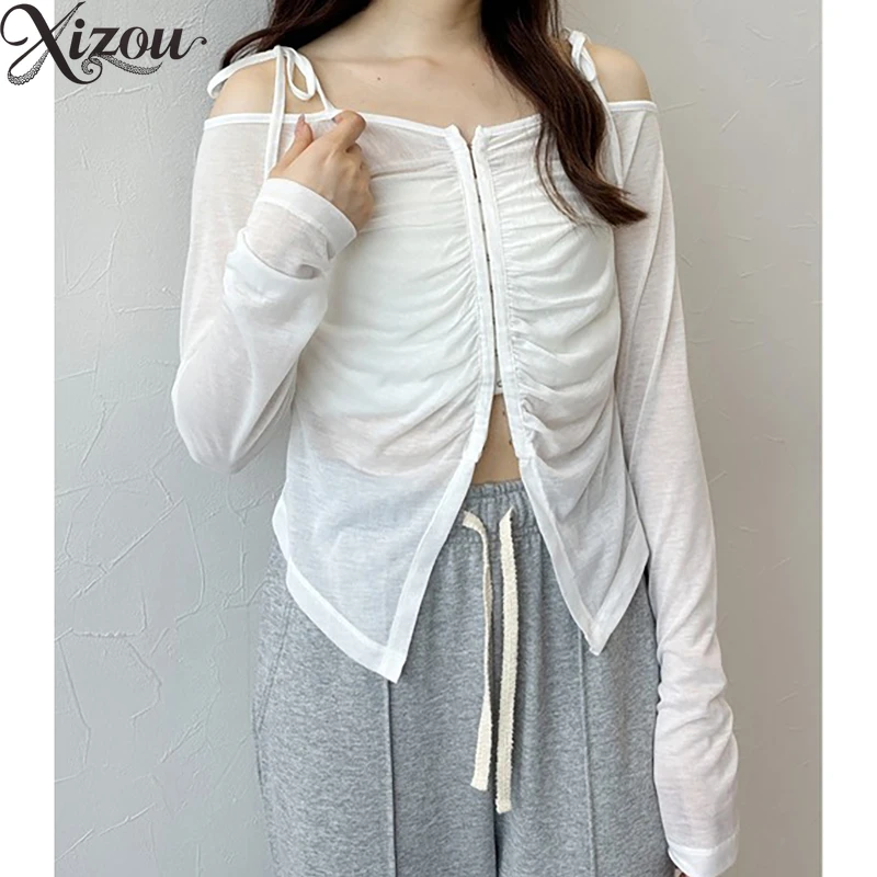 Casual Tops Women T Shirt Japanese Style Long Sleeve T-shirts Women Off-Shoulder Tees Thin Slim Sweet Outerwear Knitted T-Shirt
Casual Tops Women T Shirt Japanese Style Long Sleeve T-shirts Women Off-Shoulder Tees Thin Slim Sweet Outerwear Knitted T-Shirt