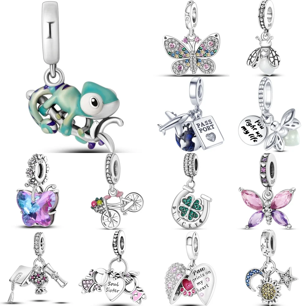 925 Sterling Silver Hot Butterfly Pendant 36 Various Styles Charms Beads Fit Original Fine Bracelets S925 DIY Jewelry Gifts
925 Sterling Silver Hot Butterfly Pendant 36 Various Styles Charms Beads Fit Original Fine Bracelets S925 DIY Jewelry Gifts