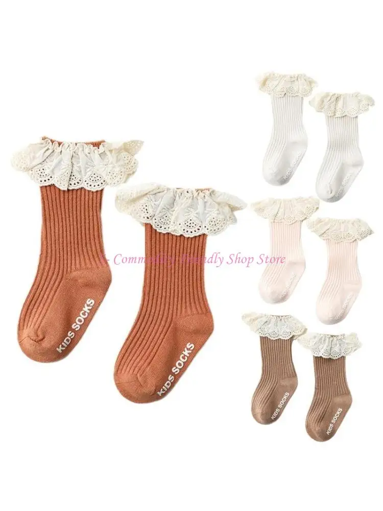 85AE Toddler Infant Baby Girls Knee High Socks with Grips Ruffled Lace Ribbed Knit Solid Color Non-Skid Cotton Long Stockings
85AE Toddler Infant Baby Girls Knee High Socks with Grips Ruffled Lace Ribbed Knit Solid Color Non-Skid Cotton Long Stockings