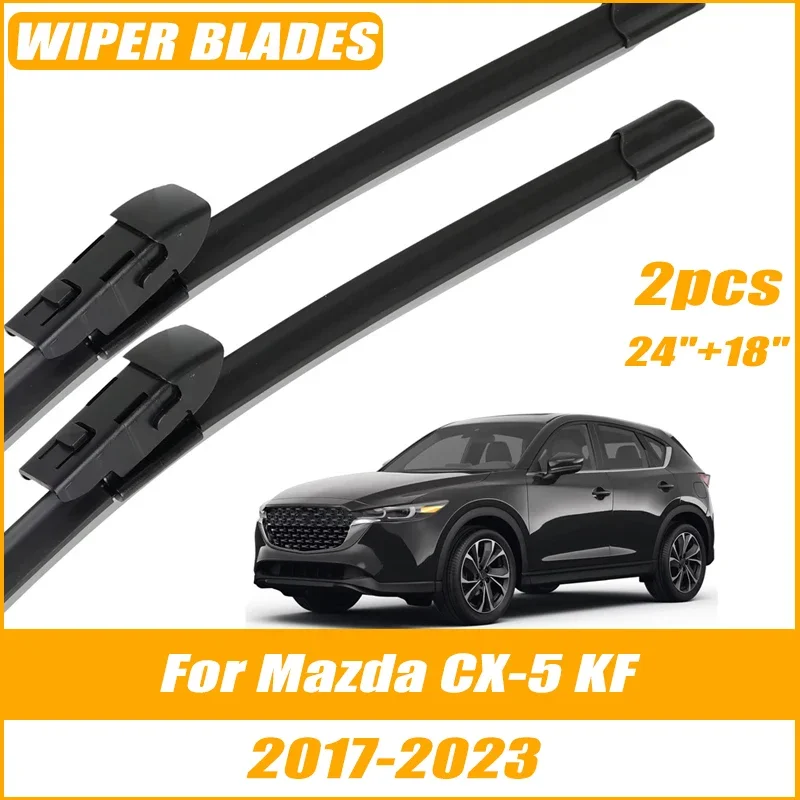 2pcs Wiper Front Wiper Blades For Mazda CX-5 KF 2017-2023 Windshield Windscreen Clean Window Car Rain Brushes 24"+18"
2pcs Wiper Front Wiper Blades For Mazda CX-5 KF 2017-2023 Windshield Windscreen Clean Window Car Rain Brushes 24"+18"