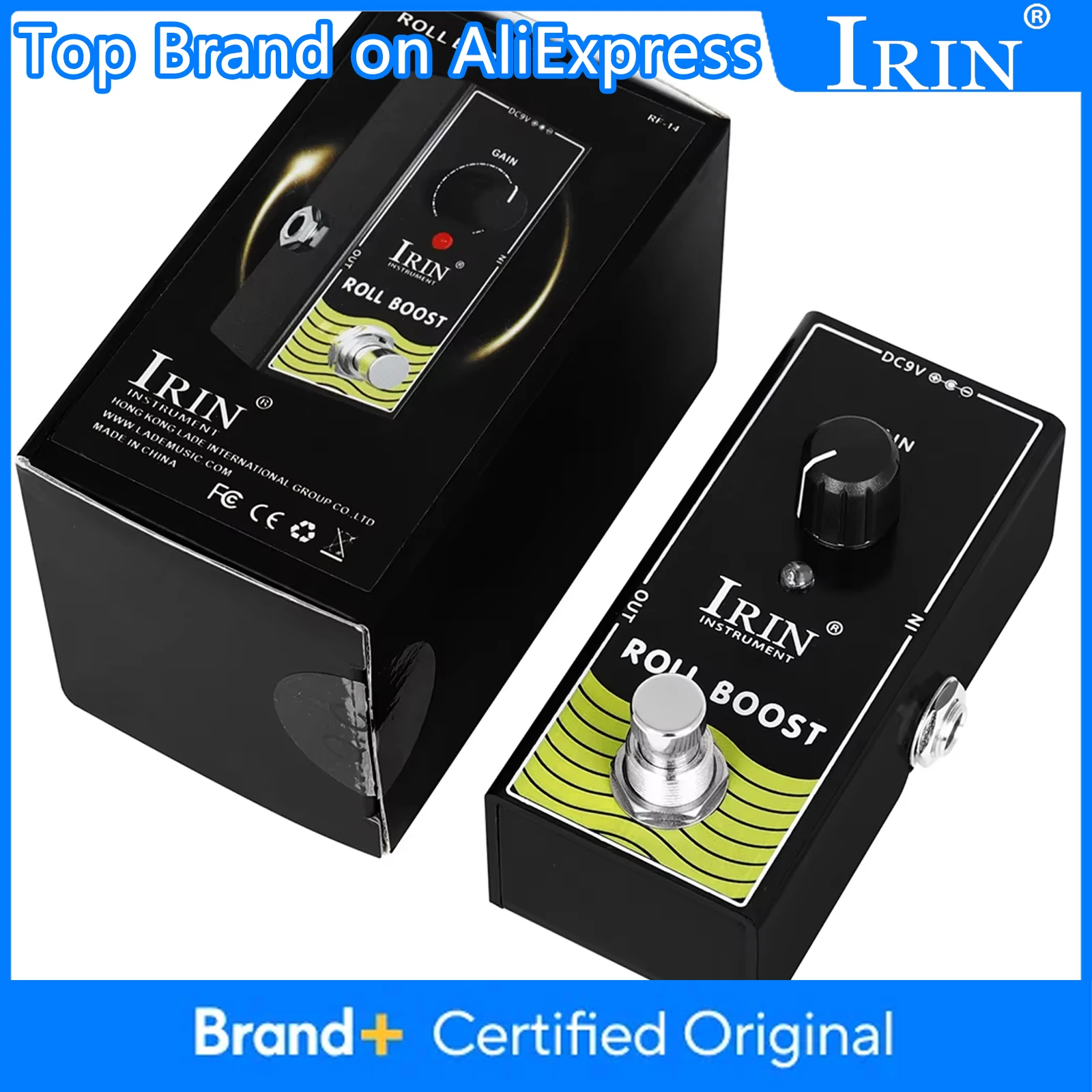IRIN RF-14 Roll Boost Guitar Pedal Clean and Clear Original Guitar Tone Boost Guitar Effect Pedal True Bypass Guitar Accessories
IRIN RF-14 Roll Boost Guitar Pedal Clean and Clear Original Guitar Tone Boost Guitar Effect Pedal True Bypass Guitar Accessories