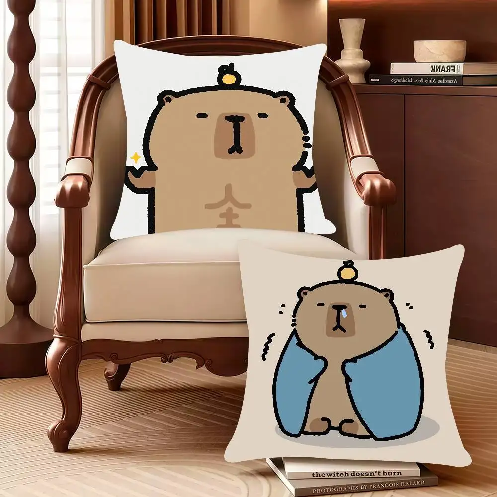 Cute Cartoon Capybara Pillow Case Decor Protective Covers Comfortable soft for Sofa Living Room Home office
Cute Cartoon Capybara Pillow Case Decor Protective Covers Comfortable soft for Sofa Living Room Home office