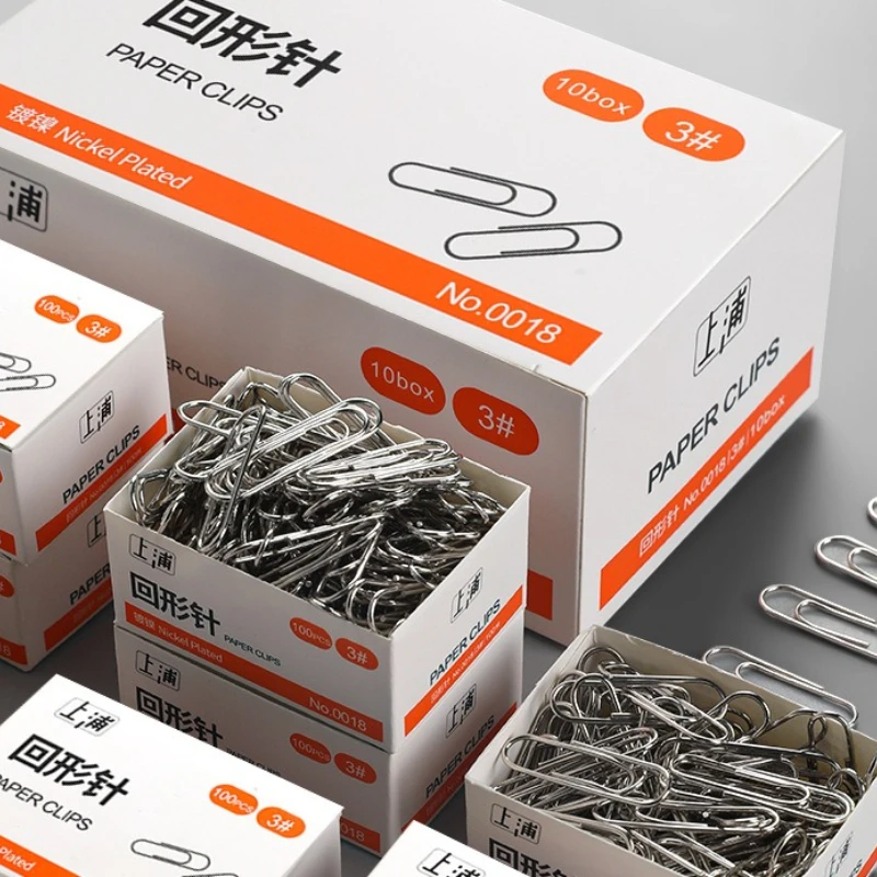 100 шт. никелированные скрепки для бумаг, устойчивые к ржавчине утолщенные канцелярские товары для организации и переплета
100 шт. никелированные скрепки для бумаг, устойчивые к ржавчине утолщенные канцелярские товары для организации и переплета