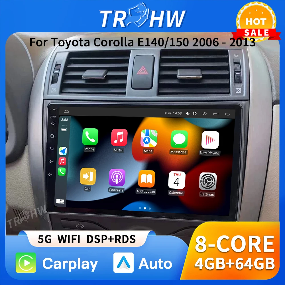 9" Android13 Car Stereo Radio for Toyota Corolla E140/150 2007 2008 2009 2010 2011 2012 2013 Multimedia Player 2 Din DVD Speaker
9" Android13 Car Stereo Radio for Toyota Corolla E140/150 2007 2008 2009 2010 2011 2012 2013 Multimedia Player 2 Din DVD Speaker