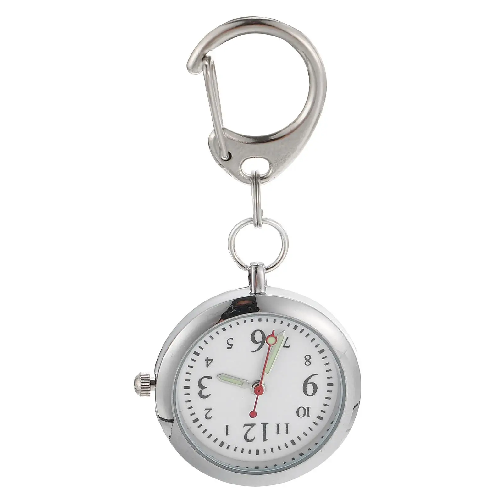 Luminous Keychain Clip on Nurse Pocket Watch Stainless Steel Nurse Clip Watch Lightweight Practical Gift
Luminous Keychain Clip on Nurse Pocket Watch Stainless Steel Nurse Clip Watch Lightweight Practical Gift