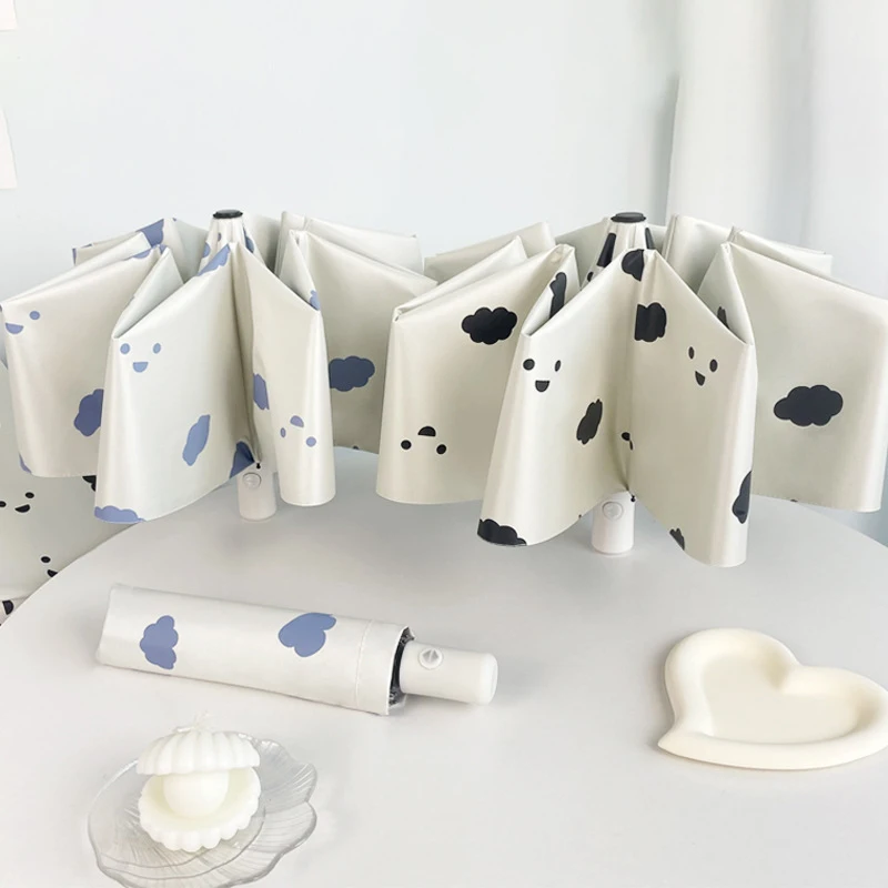 Parasol Umbrella Cute Clouds Dot Flower Automatic Manual Umbrella Sunscreen Thicken Rain Umbrella Women Travel Folding Umbrella
Parasol Umbrella Cute Clouds Dot Flower Automatic Manual Umbrella Sunscreen Thicken Rain Umbrella Women Travel Folding Umbrella