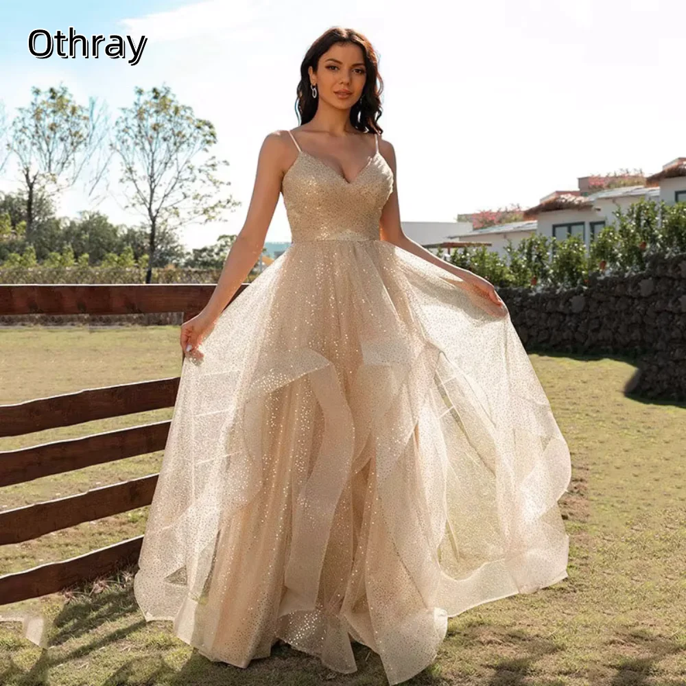 Sequin Spaghetti Straps Customized A-Line Luxury Dress Sleeveless Open Back Zipper Sweep Train Prom Dresses платье на выпускной
Sequin Spaghetti Straps Customized A-Line Luxury Dress Sleeveless Open Back Zipper Sweep Train Prom Dresses платье на выпускной