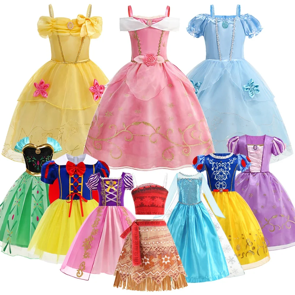 Anna Elsa Girl Princess Costume Party Moana Vestido Belle Birthday Carnival Dress Aurora Rapunzel Disguise Frock
Anna Elsa Girl Princess Costume Party Moana Vestido Belle Birthday Carnival Dress Aurora Rapunzel Disguise Frock