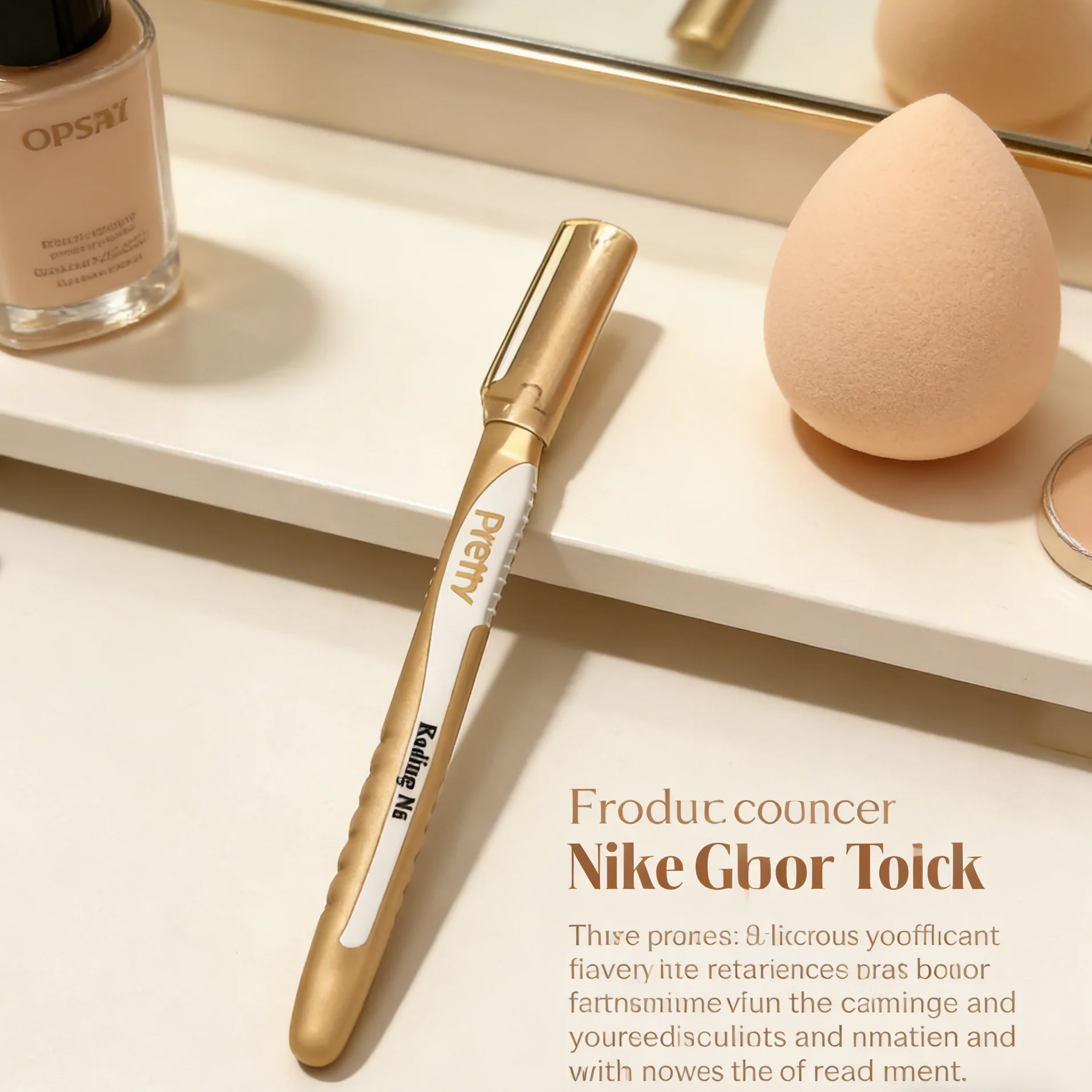 1 piece of luxury gold brow shaping knife, safe and scratch-resistant, a must-have beauty tool for home and travel.
1 piece of luxury gold brow shaping knife, safe and scratch-resistant, a must-have beauty tool for home and travel.