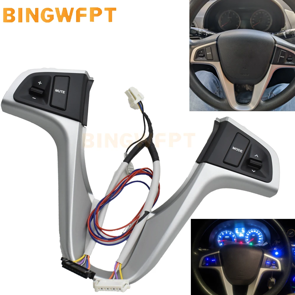 Steering Wheel Audio Control Button For Hyundai Verna Solaris 2010 2011 2012 2013 2014 2015 Volume Music Switch With Backlight
Steering Wheel Audio Control Button For Hyundai Verna Solaris 2010 2011 2012 2013 2014 2015 Volume Music Switch With Backlight