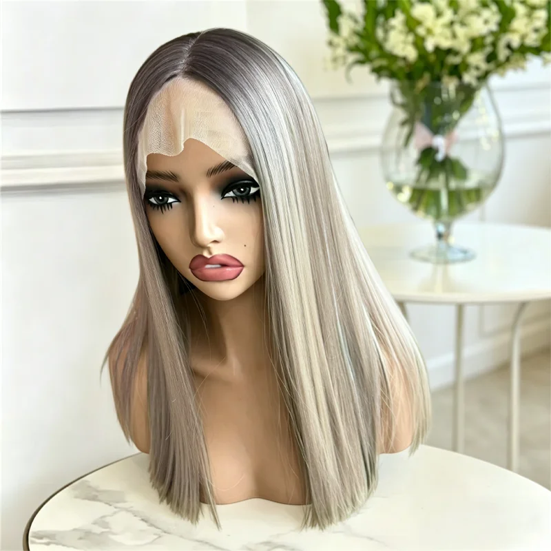 Straight Lace Wigs for Women Synthetic Hair Brown with Blonde Highlights Ombre Blonde with Natural Roots Glueless Cosplay Wig
Straight Lace Wigs for Women Synthetic Hair Brown with Blonde Highlights Ombre Blonde with Natural Roots Glueless Cosplay Wig