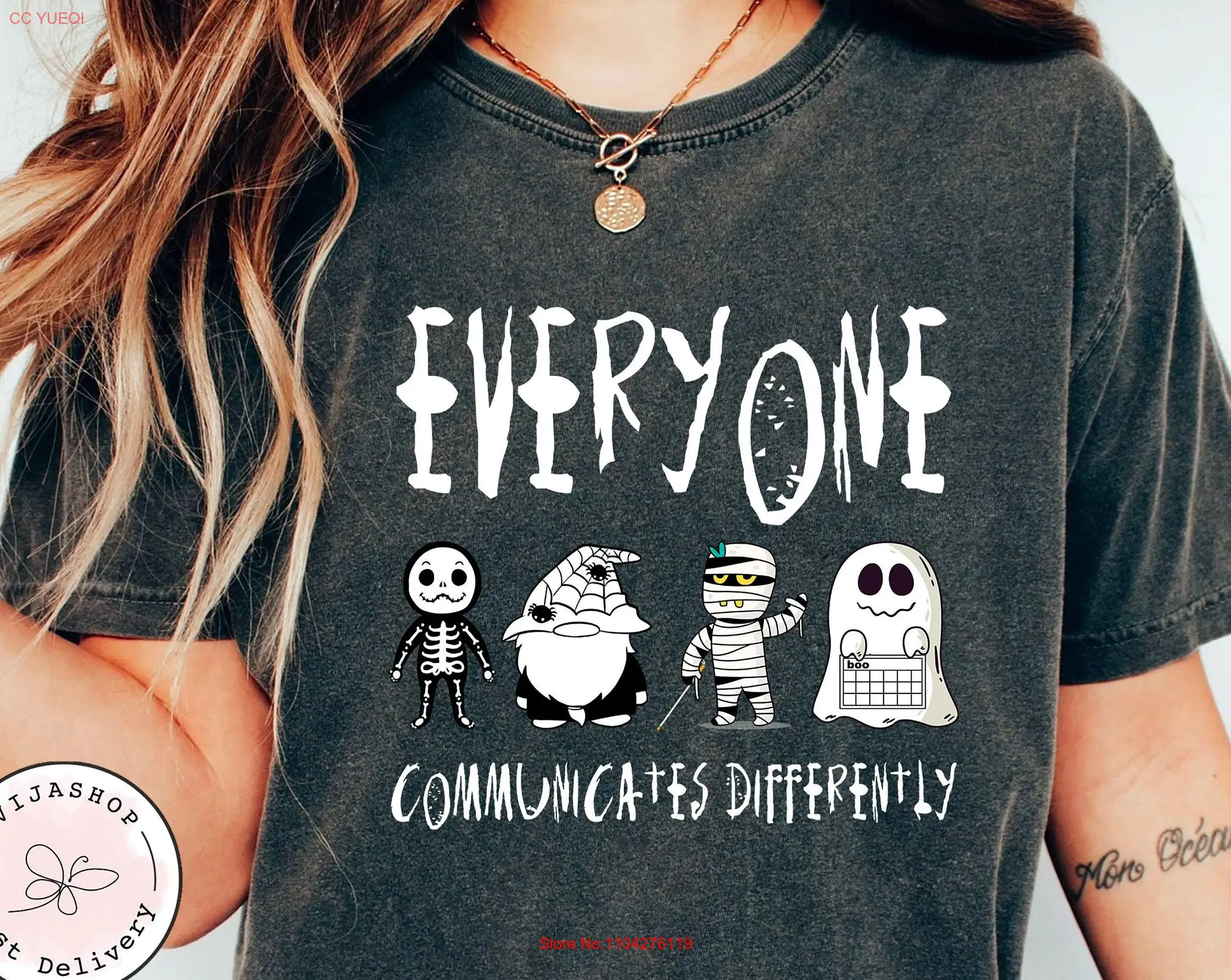 Футболка «Все общения другим» SLP Halloween Sped Teacher Inclusion Holiday Aac с длинными или короткими рукавами
Футболка «Все общения другим» SLP Halloween Sped Teacher Inclusion Holiday Aac с длинными или короткими рукавами