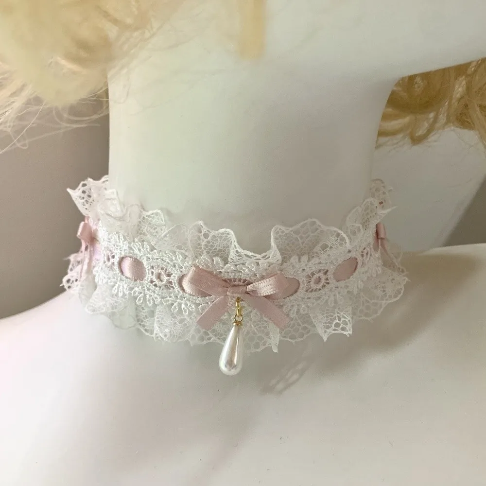 Ins Cloth Lolita Lace Bow Necklace Satin Ribbon Waterdrop Pendant Lace Necklace Bow Necklace Costume Accessories
Ins Cloth Lolita Lace Bow Necklace Satin Ribbon Waterdrop Pendant Lace Necklace Bow Necklace Costume Accessories