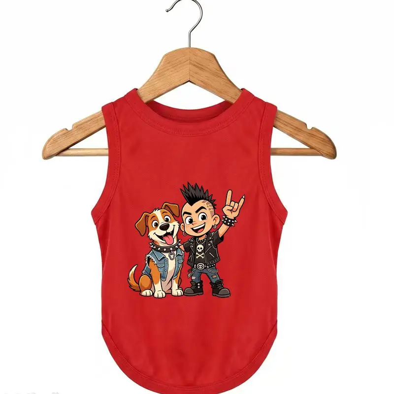 Dog Rock Style Summer Tank Breathable Cute Pet Clothes
Dog Rock Style Summer Tank Breathable Cute Pet Clothes