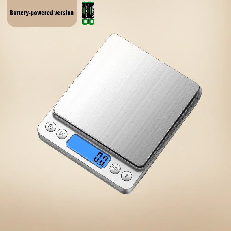 High-precision electronic scale 0.1 gram kitchen scale jewelry scale used to weigh food medicine coffee ingredients tea flour
High-precision electronic scale 0.1 gram kitchen scale jewelry scale used to weigh food medicine coffee ingredients tea flour