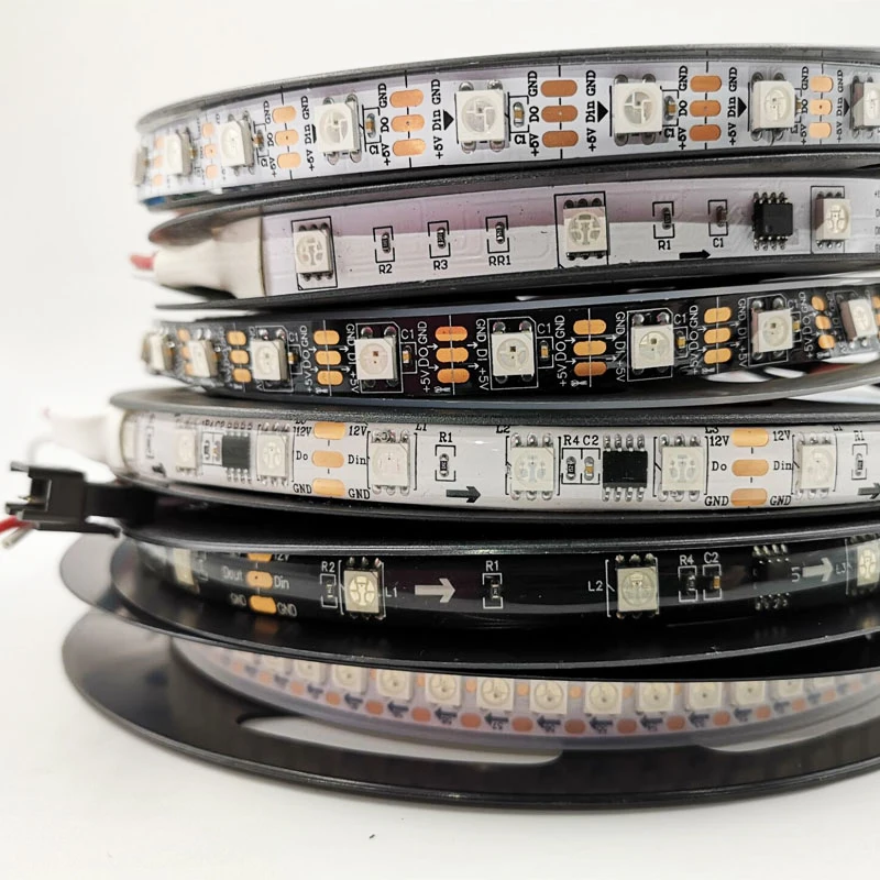 Светодиодная лента s WS2812B Ws2812 IC RGB индивидуально Адресуемая 5050 Светодиодная ленсветильник аемая Диодная Гибкая неоновая Светодиодная лента лампа DC5V
Светодиодная лента s WS2812B Ws2812 IC RGB индивидуально Адресуемая 5050 Светодиодная ленсветильник аемая Диодная Гибкая неоновая Светодиодная лента лампа DC5V