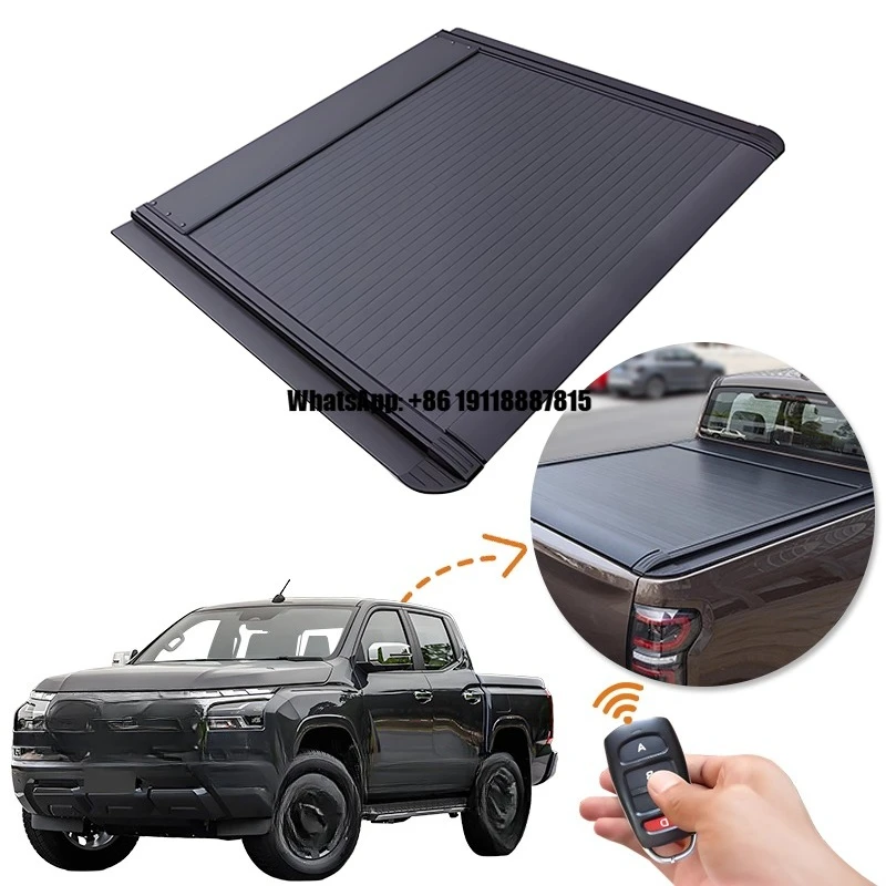 Anti-Theft Electric Roller Lid up Pick up Truck Aluminium Alloy Tonneau Cover for Mitsubishi TRITON Crew Cab 2015-2022 2024+
Anti-Theft Electric Roller Lid up Pick up Truck Aluminium Alloy Tonneau Cover for Mitsubishi TRITON Crew Cab 2015-2022 2024+