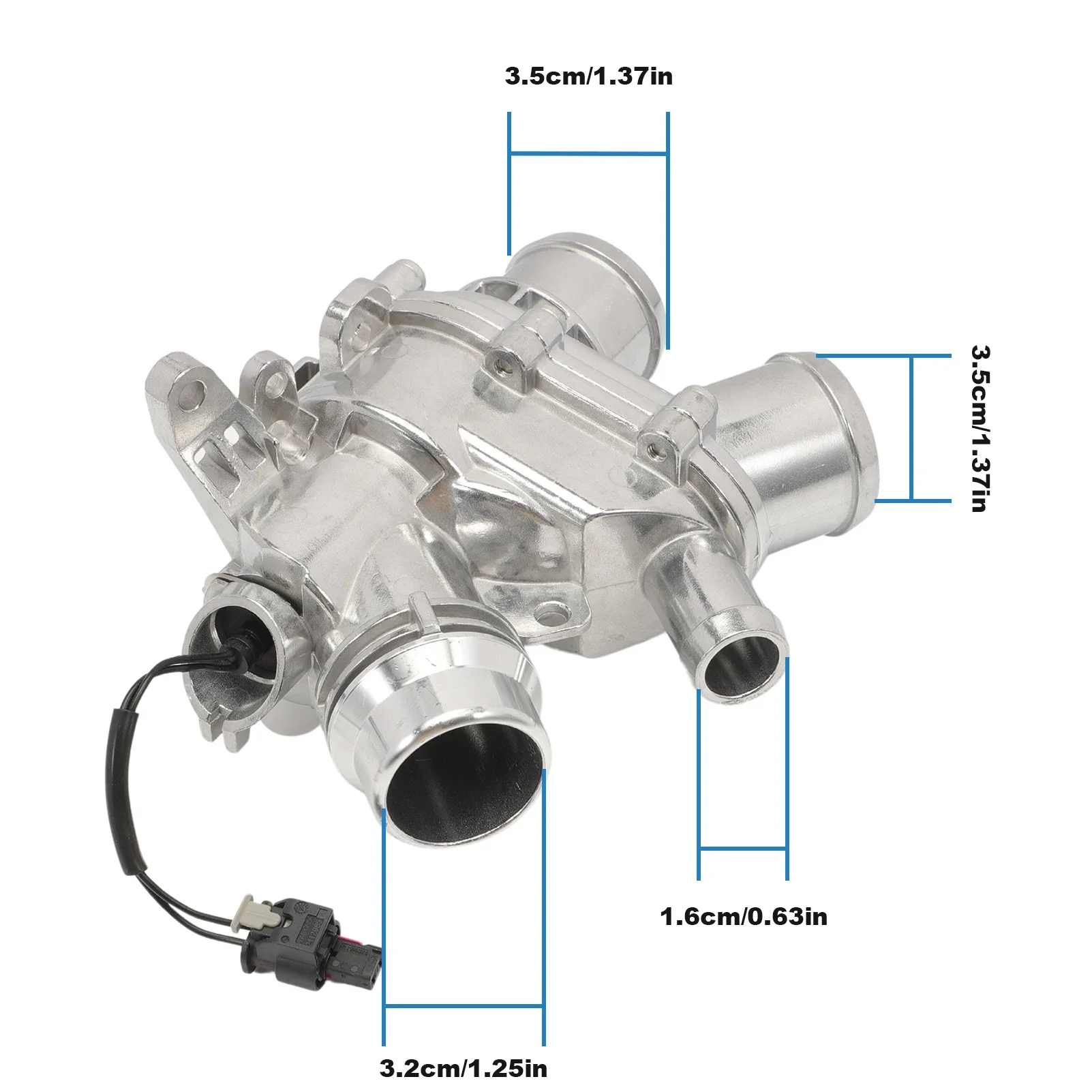 5.0 3.0 V6 aluminum coolant thermostat and housing with sensor, for Range Rover Sport Discovery Velar LR117568 LR107288 LR095895 
5.0 3.0 V6 aluminum coolant thermostat and housing with sensor, for Range Rover Sport Discovery Velar LR117568 LR107288 LR095895