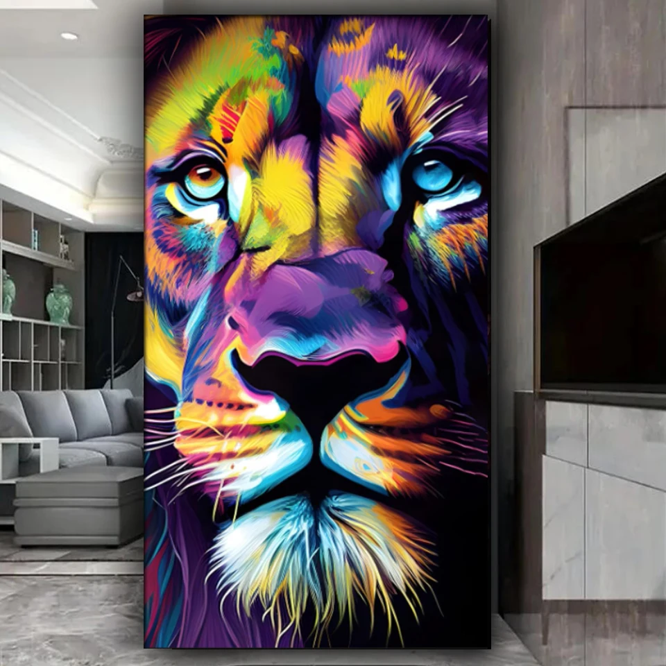 Diamond Painting Kits for Adults Colorful Lion Face DIY Full Drill Diamond Mosaic Art for Adults Kids Beginne for Home Decor,
Diamond Painting Kits for Adults Colorful Lion Face DIY Full Drill Diamond Mosaic Art for Adults Kids Beginne for Home Decor,