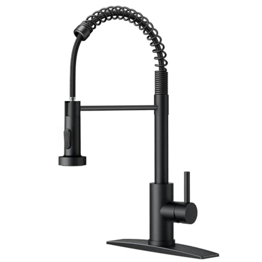 Black Kitchen Faucet with Pull Down Sprayer Stainless Steel Commercial Single Handle Classic Spring Pull Out Kitchen Sink Fauce
Black Kitchen Faucet with Pull Down Sprayer Stainless Steel Commercial Single Handle Classic Spring Pull Out Kitchen Sink Fauce