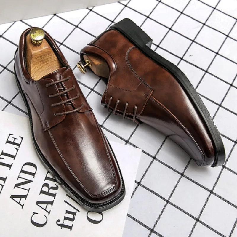 Men's Dress Shoes Designer Square Toe Leather Shoe Classics Business Formal Shoes Wedding Shoes for Men Large Size48 Brogue Shoe
Men's Dress Shoes Designer Square Toe Leather Shoe Classics Business Formal Shoes Wedding Shoes for Men Large Size48 Brogue Shoe