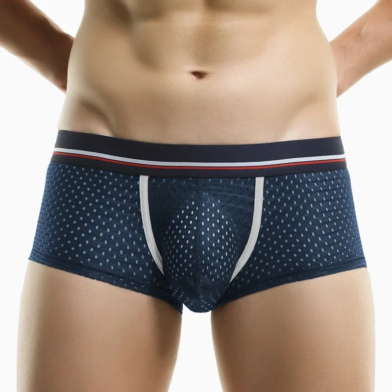 ice silk underwear men's boxers Boys summer thin breathable U raised boxer shorts sexy mesh pants
ice silk underwear men's boxers Boys summer thin breathable U raised boxer shorts sexy mesh pants