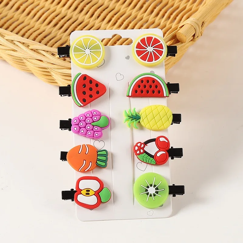 New fruit hair clip baby hair clip set baby duckbill clip girls cute not hurt hair student headwear
New fruit hair clip baby hair clip set baby duckbill clip girls cute not hurt hair student headwear