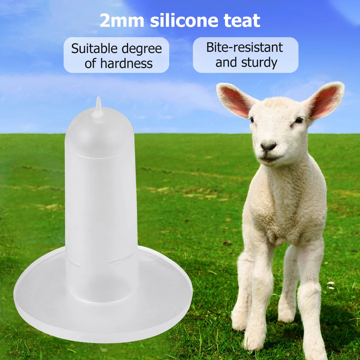 10pcs 1 Set 850Ml Lamb Feeder Bottle Silicone Teat Farm Animal Feeding Supplies For Sheep Goat Pig Horse Dog Durable High Temp
10pcs 1 Set 850Ml Lamb Feeder Bottle Silicone Teat Farm Animal Feeding Supplies For Sheep Goat Pig Horse Dog Durable High Temp