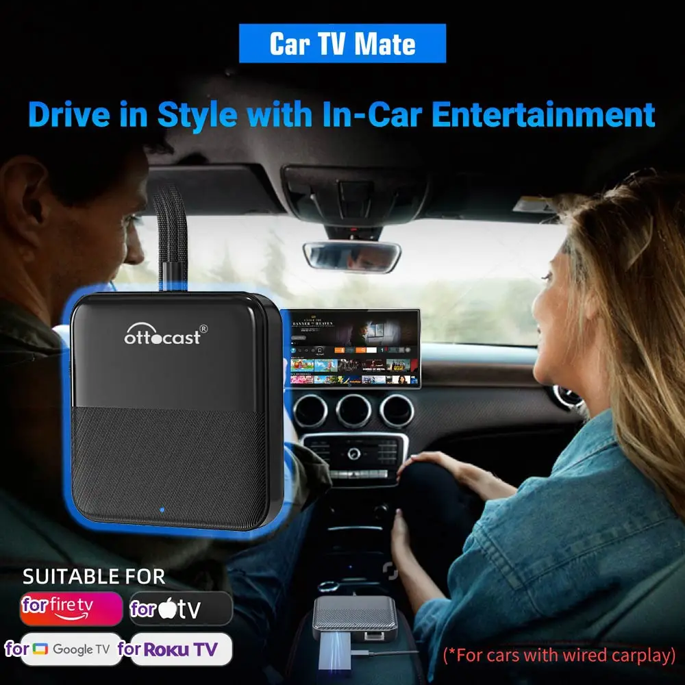 OTTOCAST Car TV Converter for Fire TV Stick Box for OEM Wired CarPlay Car Accessories New Arrivals
OTTOCAST Car TV Converter for Fire TV Stick Box for OEM Wired CarPlay Car Accessories New Arrivals