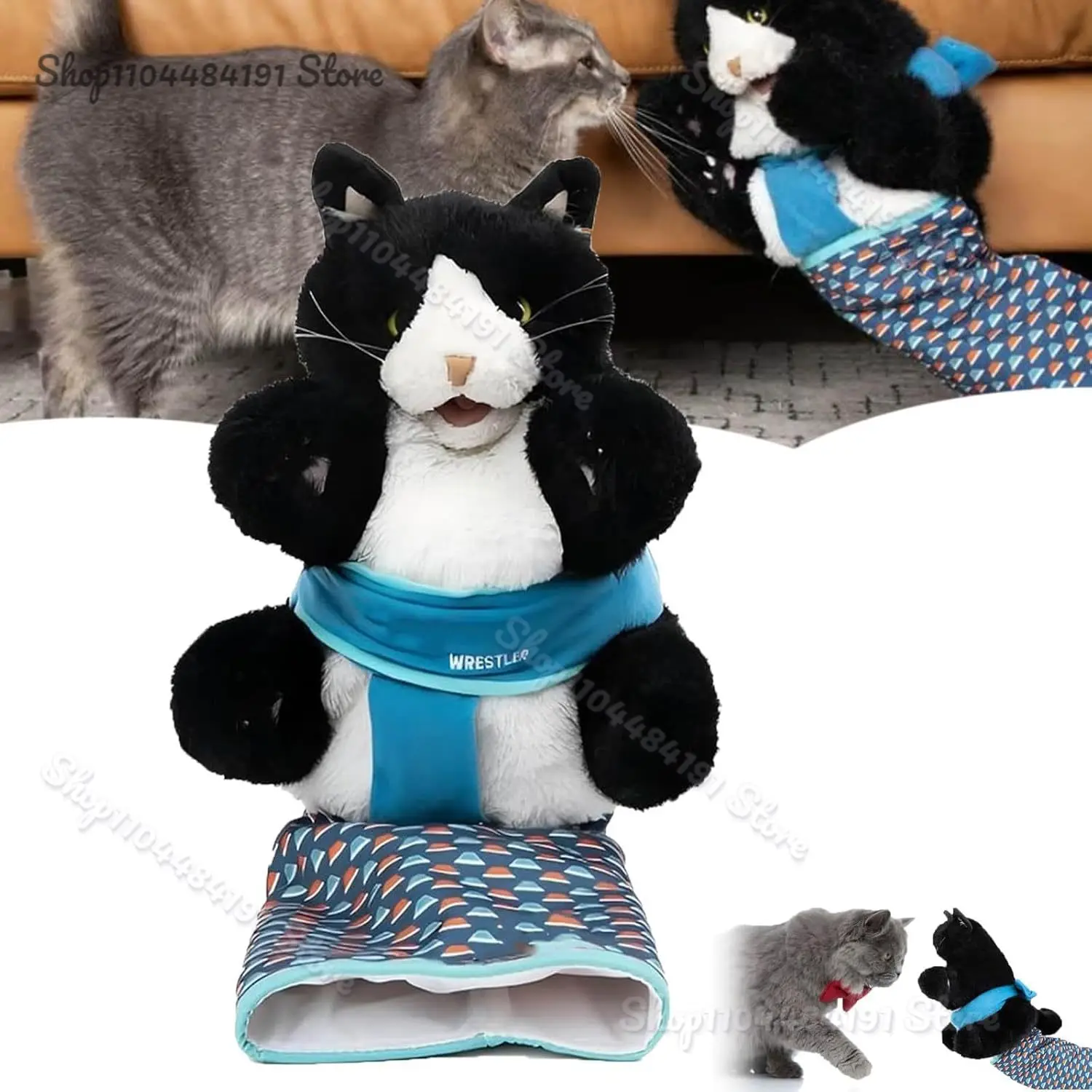 New Cat sumo Wrestler Toy Puppet,Cats Puppet Wrestler,Interactive Hand Puppet with Tough Padding for Safe Play for Cats 2025
New Cat sumo Wrestler Toy Puppet,Cats Puppet Wrestler,Interactive Hand Puppet with Tough Padding for Safe Play for Cats 2025
