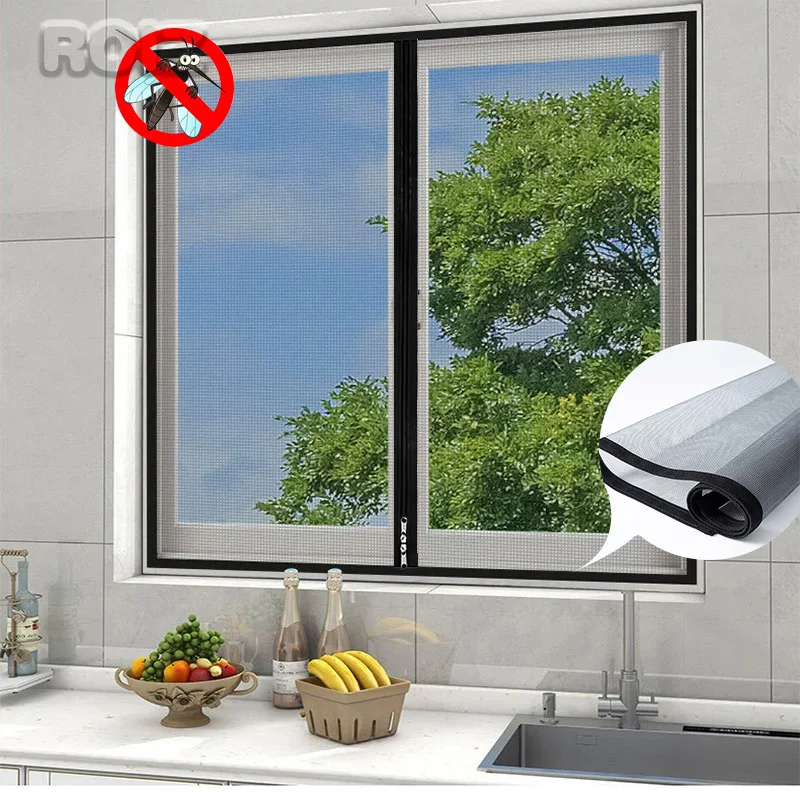Black zipper window screen self-adhesive screen net mosquito proof window screen window no punch invisible mosquito net
Black zipper window screen self-adhesive screen net mosquito proof window screen window no punch invisible mosquito net