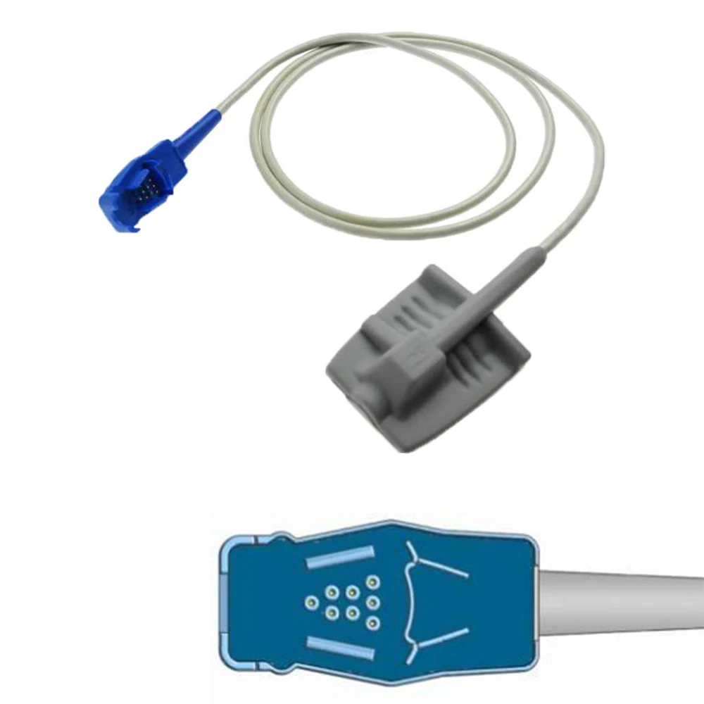 Compatible GE OHMEDA, Tuffsat OXY-F-UN Monitor, Reusable SPO2 Prob Sensor for Pulse Oximeter Blood Oxygen Saturation Monitoring
Compatible GE OHMEDA, Tuffsat OXY-F-UN Monitor, Reusable SPO2 Prob Sensor for Pulse Oximeter Blood Oxygen Saturation Monitoring