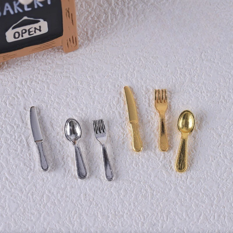 10 Pcs Simulation Miniature Knife Fork Spoon Miniature Scene Dollhouse Ornaments Alloy Small DI Handmade Jewelry
10 Pcs Simulation Miniature Knife Fork Spoon Miniature Scene Dollhouse Ornaments Alloy Small DI Handmade Jewelry