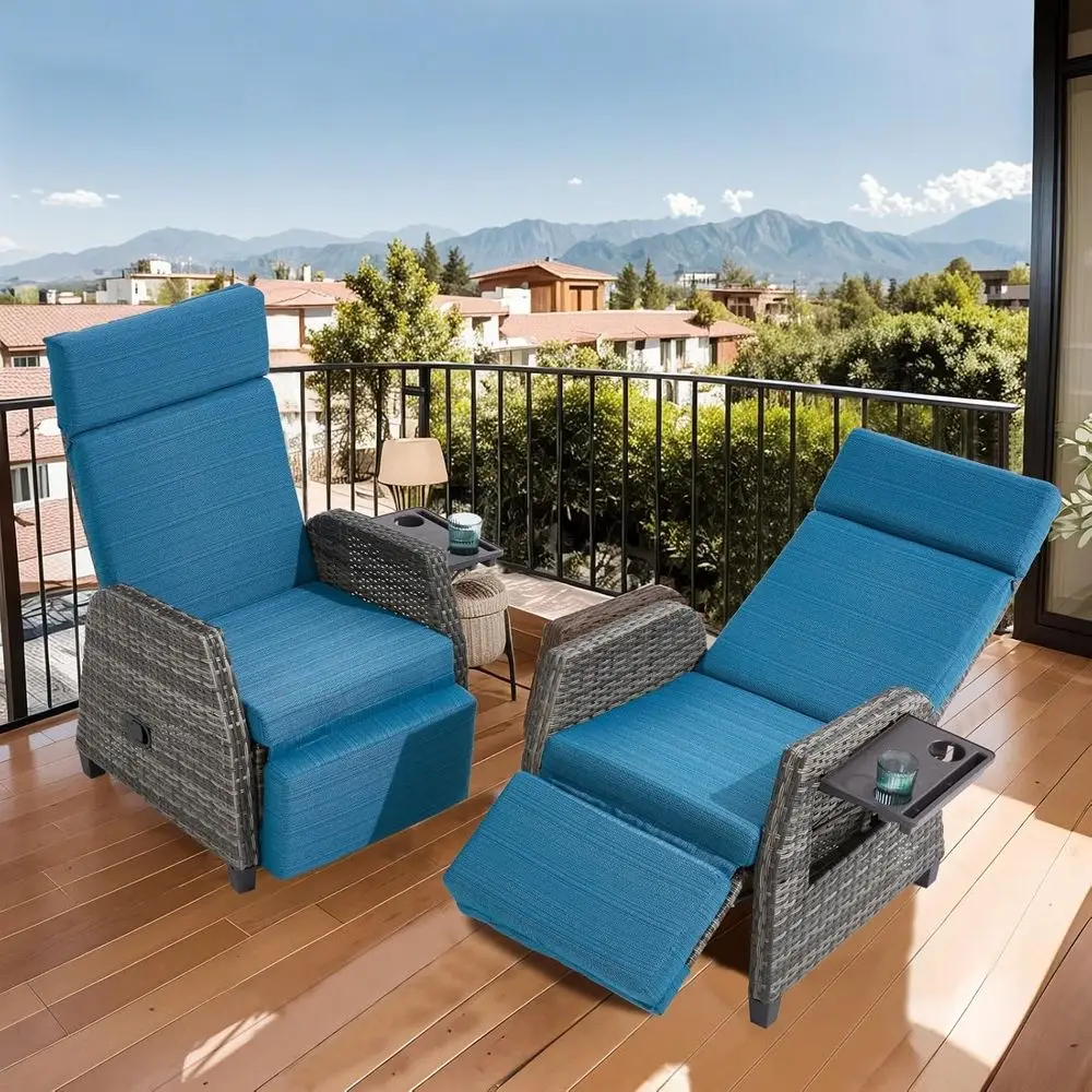 Outdoor Recliner Chair, 180° Reclining Patio Chairs with Adjustable Backrest & Extended ootrest, Rattan Reclining Lounge Chair,
Outdoor Recliner Chair, 180° Reclining Patio Chairs with Adjustable Backrest & Extended ootrest, Rattan Reclining Lounge Chair,