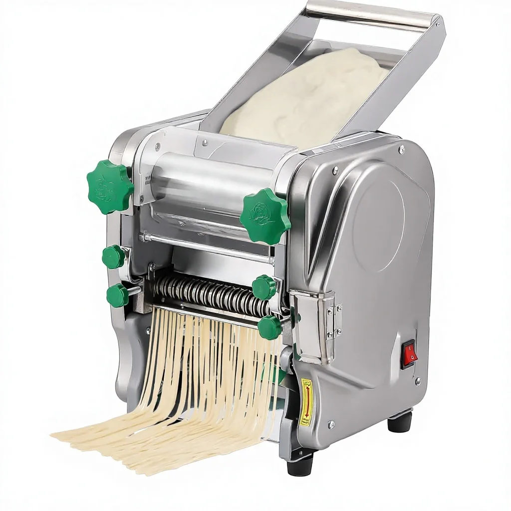 Commercial Electric Pasta Maker 2-in-1 Automatic Noodle Machine Dough Roller Thickness Adjustable
Commercial Electric Pasta Maker 2-in-1 Automatic Noodle Machine Dough Roller Thickness Adjustable
